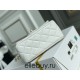 Chanel 22C Classic Flap bag Mini 18 Gold Ball White Gold Hardware Lambskin Hass Factory leather 13x18x7cm