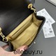 Chanel 22C Classic Flap bag Mini 18 Woven Gold Ball Black Gold Hardware Lambskin Hass Factory leather 13x18x7cm