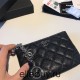 Chanel Classic Wallet Black Silver Hardware Caviar Leather Hass Factory leather 15cm