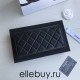 Chanel Classic Wallet Long Flat Cover 19cm Black Gold Hardware Lambskin Hass Factory leather 11x19x3cm