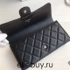 Chanel Classic Wallet Long Curved Cover 19cm Black Silver Hardware Lambskin Hass Factory leather 11x19x3cm