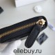 Chanel Classic Wallet Zipper 19cm Black Gold Hardware Lambskin Hass Factory leather 11x8x2cm