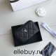 Chanel Classic Wallet Zipper 19cm Black Silver Hardware Lambskin Hass Factory leather 11x8x2cm