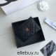 Chanel Classic Card Holder 11cm Black Gold Hardware Caviar Leather Hass Factory leather 11x7x1cm