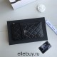 Chanel Classic Wallet Vertical Zipper 19cm Black Silver Hardware Lambskin Hass Factory leather 20x10x3cm