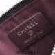 Chanel Classic Wallet Vertical Zipper 19cm Black Silver Hardware Lambskin Hass Factory leather 20x10x3cm