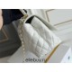 Chanel 23P Coco Handle Large 29cm White Gold Hardware Caviar Leather Hass Factory leather 29x18x12