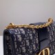 Dior 30 Montaigne Montaigne Chain Bag Medium 24 Classic Blue Oblique Model 9011 Size 25x15x8cm