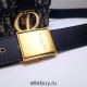 Dior 30 Montaigne MiniBox 17.5 Classic Blue Oblique Full Leather Shoulder Strap Size: 17.5x11.5x5cm Model: 9008S