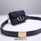 Dior 30 Montaigne MiniBox 17.5 Classic Black Oblique Full Leather Shoulder Strap Size: 17.5x11.5x5cm Model: 9008S