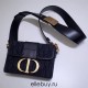 Dior 30 Montaigne MiniBox 17.5 Classic Black Oblique Full Leather Shoulder Strap Size: 17.5x11.5x5cm Model: 9008S