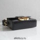 Dior 30 Montaigne MiniBox 17.5 Enamel Clasp Black Full Leather Model 9008s Size: 17.5x11.5x5cm