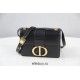 Dior 30 Montaigne Montaigne Chain Bag Medium 25 White Silver Clasp Full Leather Model 9011 Size 25x15x8cm