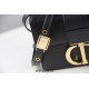 Dior 30 Montaigne Montaigne Chain Bag Medium 25 White Silver Clasp Full Leather Model 9011 Size 25x15x8cm