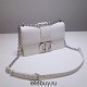 Dior 30 Montaigne Montaigne Chain Bag Medium 25 Black Full Leather Granular Calfskin Model 9011 Size 25x15x8cm