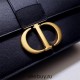 Dior 30 Montaigne Chain Bag, Medium 25, Black Grained Calfskin, Hardware: Black, Model 9011, Size: 25x15x8cm