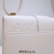 Dior 30 Montaigne Bag, Medium 24, White with Gold Hardware, Calfskin, Model 9006, Size: 24x17x8cm