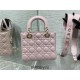 Lady Dior Bag, Pink Lambskin, Champagne Gold Hardware, Small   Four Blocks   20, Size: 20cm