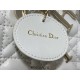 Lady Dior Bag, White Lambskin, Champagne Gold Hardware, Small   Four Blocks   20, Size: 20cm