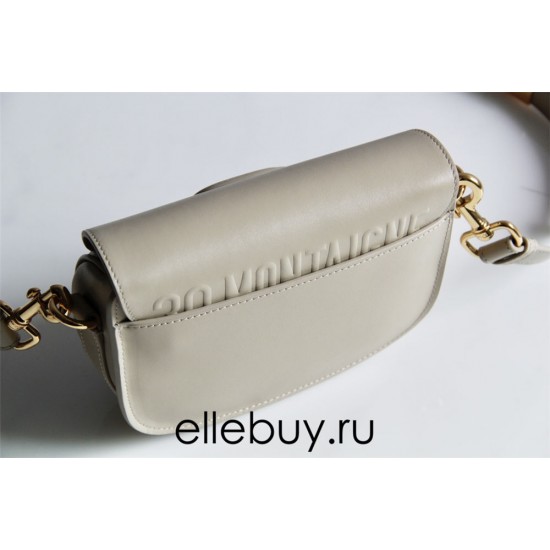 Dior Bobby Bag, Milky White, Gold Hardware, Medium 27, Model 2020, Size: 27x20x8cm