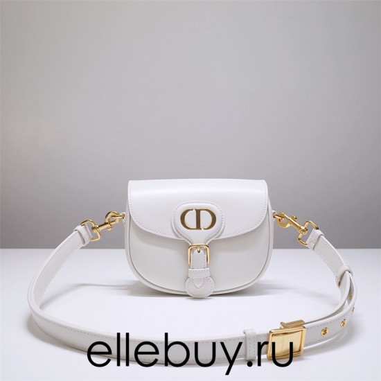 Dior Bobby Bag, White, Gold Hardware, Small 18, Model 2020, Size: 18x14x5cm