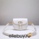 Dior Bobby Bag, White, Gold Hardware, Small 18, Model 2020, Size: 18x14x5cm