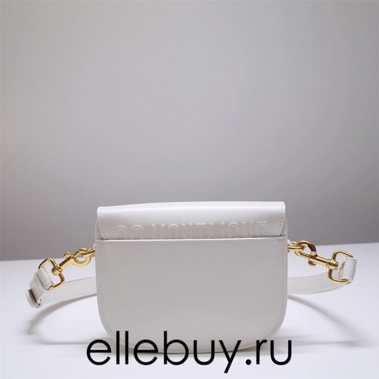 Dior Bobby Bag, White, Gold Hardware, Small 18, Model 2020, Size: 18x14x5cm