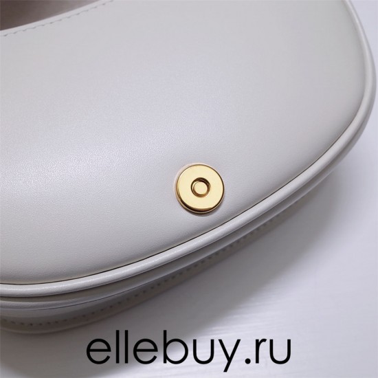 Dior Bobby Bag, White, Gold Hardware, Small 18, Model 2020, Size: 18x14x5cm