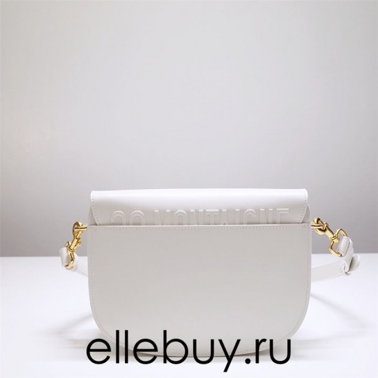 Dior Bobby Bag, White, Gold Hardware, Medium 22, Model 2020, Size: 22x17x6cm