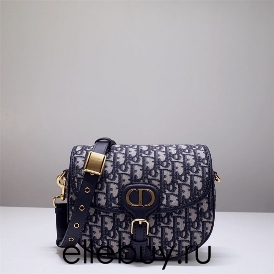 Dior Bobby Bag, Classic Blue Oblique, Small 18, Model 2020, Size: 18x14x5cm