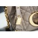 Dior Caro Chain Bag, Deep Pink, Gold Hardware, Calfskin, Small 20, Size: 20x12x7cm