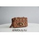 Dior Caro Chain Bag, Brown, Gold Hardware, Calfskin, Small 20, Size: 20x12x7cm