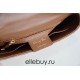 Dior Caro Chain Bag, Brown, Gold Hardware, Calfskin, Small 20, Size: 20x12x7cm