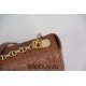 Dior Caro Chain Bag, Brown, Gold Hardware, Calfskin, Medium 25, Size: 25.5x15.5x8cm