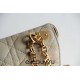 Dior Caro Chain Bag, Apricot, Gold Hardware, Calfskin, Small 20, Size: 20x12x7cm