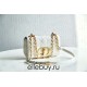 Dior Caro Chain Bag, White, Gold Hardware, Calfskin, Small 20, Size: 20x12x7cm