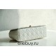 Dior Caro Chain Bag, White, Gold Hardware, Calfskin, Medium 25, Size: 25.5x15.5x8cm