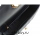 Dior Caro Chain Bag, Black, Gold Hardware, Calfskin, Medium 25, Size: 25.5x15.5x8cm