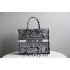 Dior Book Tote, Classic Zoo Oblique Embroidery, Large 42, Size: 42x35x18cm