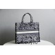 Dior Book Tote, Classic Zoo Oblique Embroidery, Large 42, Size: 42x35x18cm