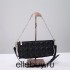 Dior 2023 New Bag, Black Lambskin, Chain Strap, Model 2306, Size: 27x12x5cm