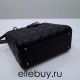 Lady Dior 5-Compartment Bag, 24, Black Lambskin, So Black, Model: 44532, Size: 24x20x11cm