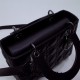 Lady Dior 5-Compartment Bag, 24, Black Lambskin, So Black, Model: 44532, Size: 24x20x11cm