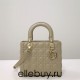 Lady Dior 5-Compartment Bag, 24, Apricot Lambskin, Champagne Gold Hardware, Size: 24x20x11cm