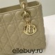 Lady Dior 5-Compartment Bag, 24, Apricot Lambskin, Champagne Gold Hardware, Size: 24x20x11cm