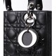 Lady Dior 4-Compartment Bag, 20, Black Lambskin, Silver Hardware, Gold Hardware, Model: 8878, Size: 20x16.5x8cm