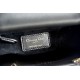 Lady Dior Four Blocks 20 (Style: 8878) Lambskin, Black, Enamel Hardware, Size: 20x16.5x8cm