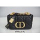 Dior Caro 2023 Micro Mini (Style: 2023 Mini) Soft Calfskin, Black, Gold Hardware, Size: 13x8x4cm