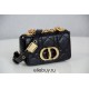 Dior Caro 2023 Micro Mini (Style: 2023 Mini) Soft Calfskin, Black, Gold Hardware, Size: 13x8x4cm