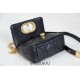 Dior Caro 2023 Micro Mini (Style: 2023 Mini) Soft Calfskin, Black, Gold Hardware, Size: 13x8x4cm